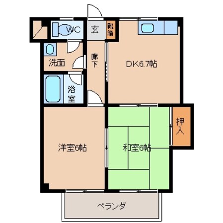 アメニティ富山の物件間取画像